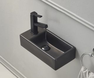 Раковина Gid Bm9270R 62201R подвесная черная матовая 40.5x20.5x10.5